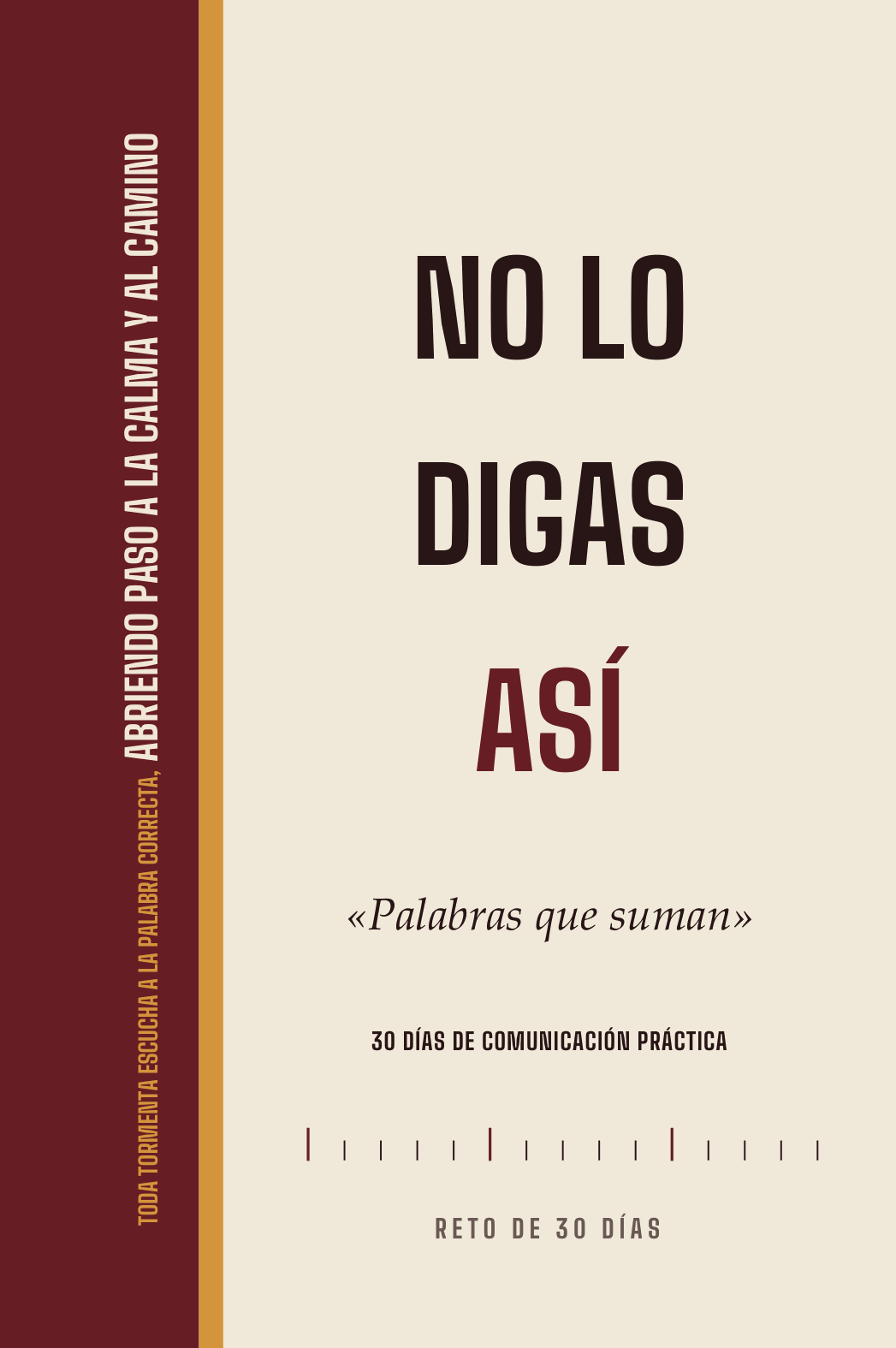 Portada de No lo digas así